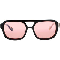 Elton John Women's Sunglasses - Black Metal/Acetate Full Rim Frame | HEADLINER BLKCR ,