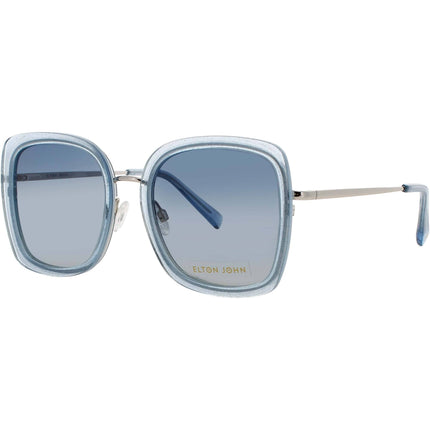 Elton John Women's Sunglasses - Blue Metal/Acetate Full Rim Frame | HOLLYWOOD GLSKY ,