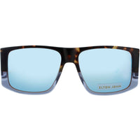 Elton John Women's Sunglasses - Square Tortoise Acetate Frame | LUCKYSTAR 1 TRTBL ,