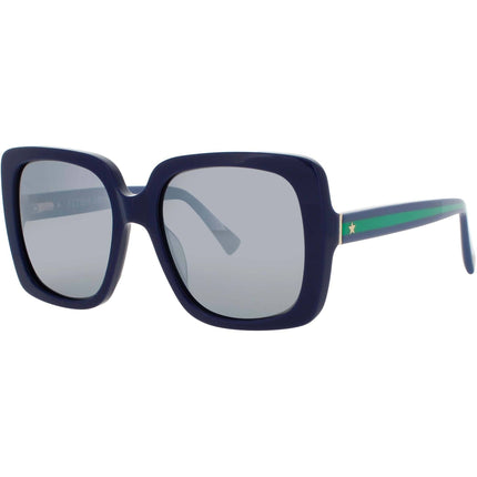 Elton John Women's Sunglasses - Butterfly Navy Acetate Frame | SUPERSTAR 3 NVYGR ,
