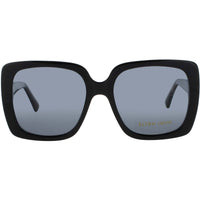 Elton John Women's Sunglasses - Black/Red Acetate Full Rim Frame | SUPERSTAR 5 BLK ,