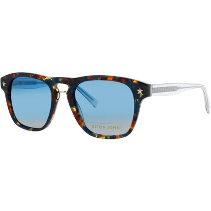 Elton John Women's Sunglasses - Dark Tortoise/Clear Acetate Frame | TECHIE 2 TRTSY ,