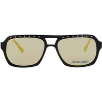 Elton John Women's Sunglasses - Navigator Black Acetate Full Rim Frame | VIP VIBLK ,