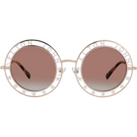 Elton John Women's Sunglasses - Round Rose Gold Metal Frame | WALK OF FAME 4 RSGLD ,