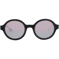 Elton John Women's Sunglasses - Round Black Acetate Full Rim Frame | WIZARD PSYCH ,