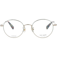Kate Spade Women's Eyeglasses - Silver/Blue Metal Round Shape Frame | KENNEDI/F PJP ,