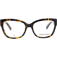 Longchamp Women's Eyeglasses - Blue Havana Acetate Rectangular Frame | LO2712 430 ,