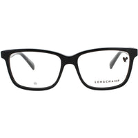 Longchamp Women's Eyeglasses - Black Acetate Rectangular Full Rim Frame | LO2716 001 ,