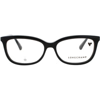 Longchamp Women's Eyeglasses - Black Acetate Cat Eye Full Rim Frame | LO2718 001 ,