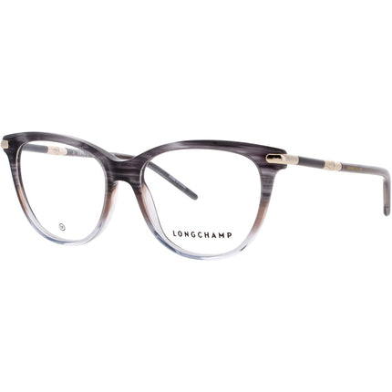 Longchamp Women's Eyeglasses - Gradient Grey Azure Cat Eye Frame, 53mm |LO2727 037 ,