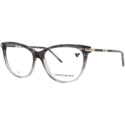 Longchamp Women's Eyeglasses - Gradient Grey Azure Cat Eye Frame, 55mm |LO2727 037 ,