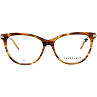 Longchamp Women's Eyeglasses - Brown Horn Acetate Cat Eye Shape Frame | LO2727 238 ,