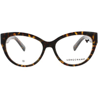 Longchamp Women's Eyeglasses - Dark Havana Acetate Cat Eye Shape Frame | LO2728 242 ,