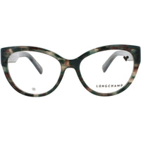 Longchamp Women's Eyeglasses - Textured Green Acetate Cat Eye Frame | LO2728 306 ,