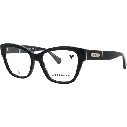 Longchamp Women's Eyeglasses - Black Acetate Butterfly Full Rim Frame | LO2742L 001 ,
