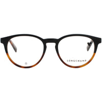 Longchamp Women's Eyeglasses - Black/Havana Acetate Oval Full Rim Frame | LO2752 011 ,