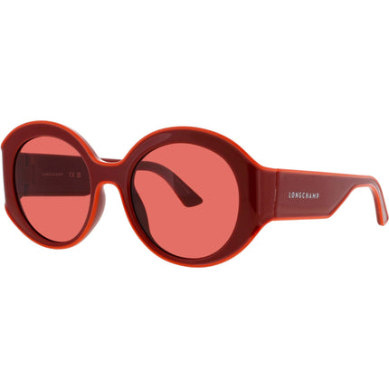 Longchamp Women's Sunglasses - Red Plastic Oval Shape Full Rim Frame | LO758S 600 ,