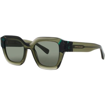 Longchamp Women's Sunglasses - Transparent Green Acetate Square Frame | LO771S 302 ,