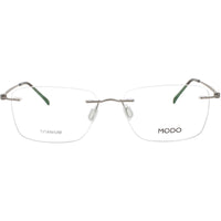 Modo Men's Eyeglasses - Silver Metal Rectangular Shape Rimless Frame | 4628 SIL00 ,