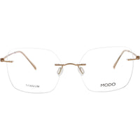 Modo Women's Eyeglasses - Rose Gold Metal Geometric Rimless Frame | 4634 RGOLD ,