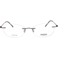 Modo Women's Eyeglasses - Purple Metal Rectangular Shape Rimless Frame | 4638 PUR00 ,