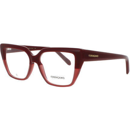 Salvatore Ferragamo Women's Eyeglasses - Burgundy Acetate Square Frame | SF2971 601 ,