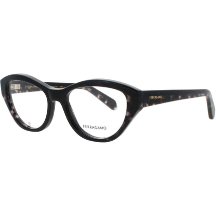 Salvatore Ferragamo Women's Eyeglasses - Tortoise Black Cat Eye Frame | SF3011 004 ,