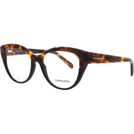 Salvatore Ferragamo Women's Eyeglasses - Tortoise Brown Acetate Frame | SF2970 241 ,