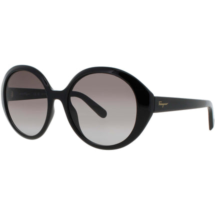 Salvatore Ferragamo Women's Sunglasses - Black Acetate Oval Frame | SF1067S 001 ,