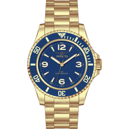 Invicta Men's Watch - Specialty Quartz Blue Dial Yellow Gold Steel Bracelet | 69474 ,