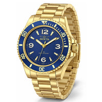 Invicta Men's Watch - Specialty Quartz Blue Dial Yellow Gold Steel Bracelet | 69474 ,