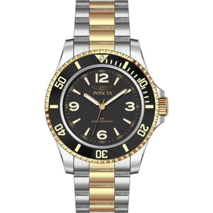Invicta Men's Watch - Specialty Quartz Black Dial Two Tone Steel Bracelet | 69477 ,