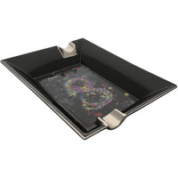 S.T. Dupont Ashtray - Dragon Black Porcelain Emblematic with Confetti Cloud | 006487 ,