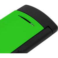 S.T. Dupont Lighter - Fluo Minijet Matte Black and Neon Green Lacquered | 010872 ,