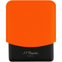 S.T. Dupont Cigarette Case - Fluo Neon Orange Leather and Matte Black Metal | 183114 ,