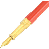 S.T. Dupont Fountain Pen - Line D Eternity Coral and Gold, Medium | 420018M ,