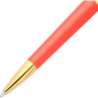 S.T. Dupont Ballpoint Pen - Liberte Coral Lacquer and Golden Finish | 465226G ,