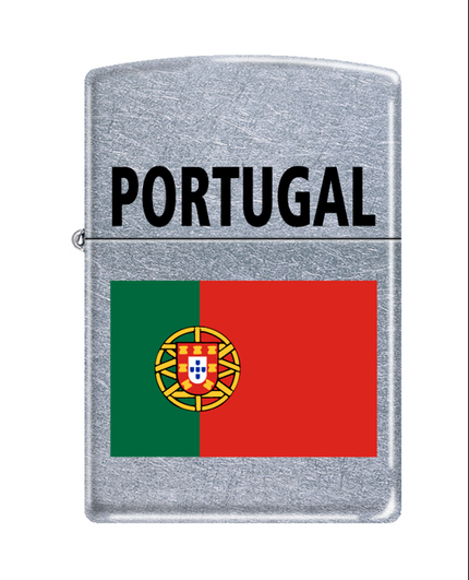 Classic Portugal Patriotic Flag Street Chrome Lighter | Zippo AD219 ,