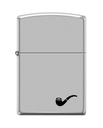 Zippo 205PL Classic Satin Chrome Windproof Pocket Pipe Lighter ,