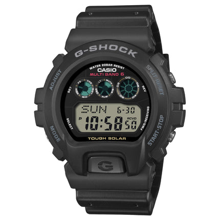 Casio Unisex Watch - G-Shock Alarm Digital Dial Black Resin Strap Alarm | GW6900U-1 ,
