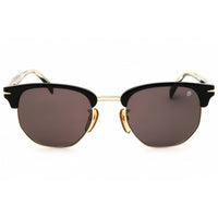 David Beckham Men's Sunglasses - Black/Gold Full Rim Round Frame | DB 1002/S 02M2 IR ,