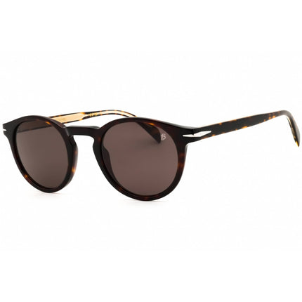 David Beckham Men's Sunglasses - Havana Full Rim Round Shape Frame | DB 1036/S 086/IR ,