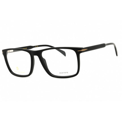 David Beckham Men's Eyeglasses - Rectangular Shape Matte Black Frame | DB 1124 0003 00 ,