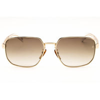 David Beckham Men's Sunglasses - Gold Rectangular Shape Frame | DB 7121/G/S 0LOJ HA ,