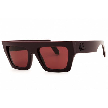 Etro Unisex Sunglasses - Rectangular Shape Burgundy Plastic Frame | 0049/G/S 0LHF U1 ,