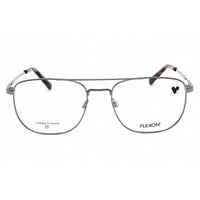 Flexon Men's Eyeglasses - Aviator Gunmetal Metal Aviator Full Rim Frame | H6072N 070 ,