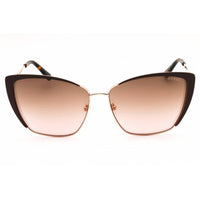 Guess Women's Sunglasses - Shiny Dark Brown Full Rim Cat Eye Frame | GU7743 48G ,
