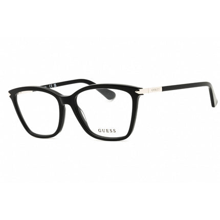 Guess Women's Eyeglasses - Rectangular Shape Shiny Black Acetate Frame | GU2880 001 ,