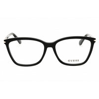 Guess Women's Eyeglasses - Rectangular Shape Shiny Black Acetate Frame | GU2880 001 ,