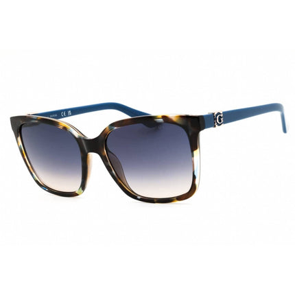 Guess Women's Sunglasses - Blue Injected Propionate Rectangular Frame | GU7865 92B ,